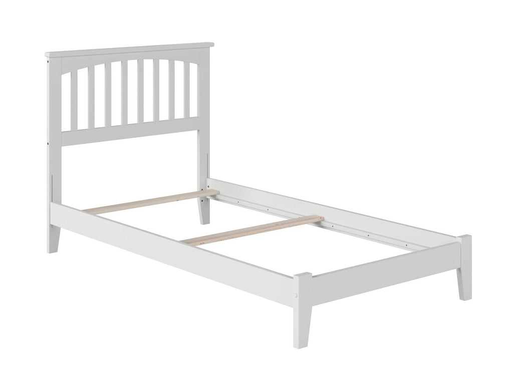 White Twin Mission Bed B765342