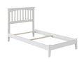 White Twin Mission Bed B765342