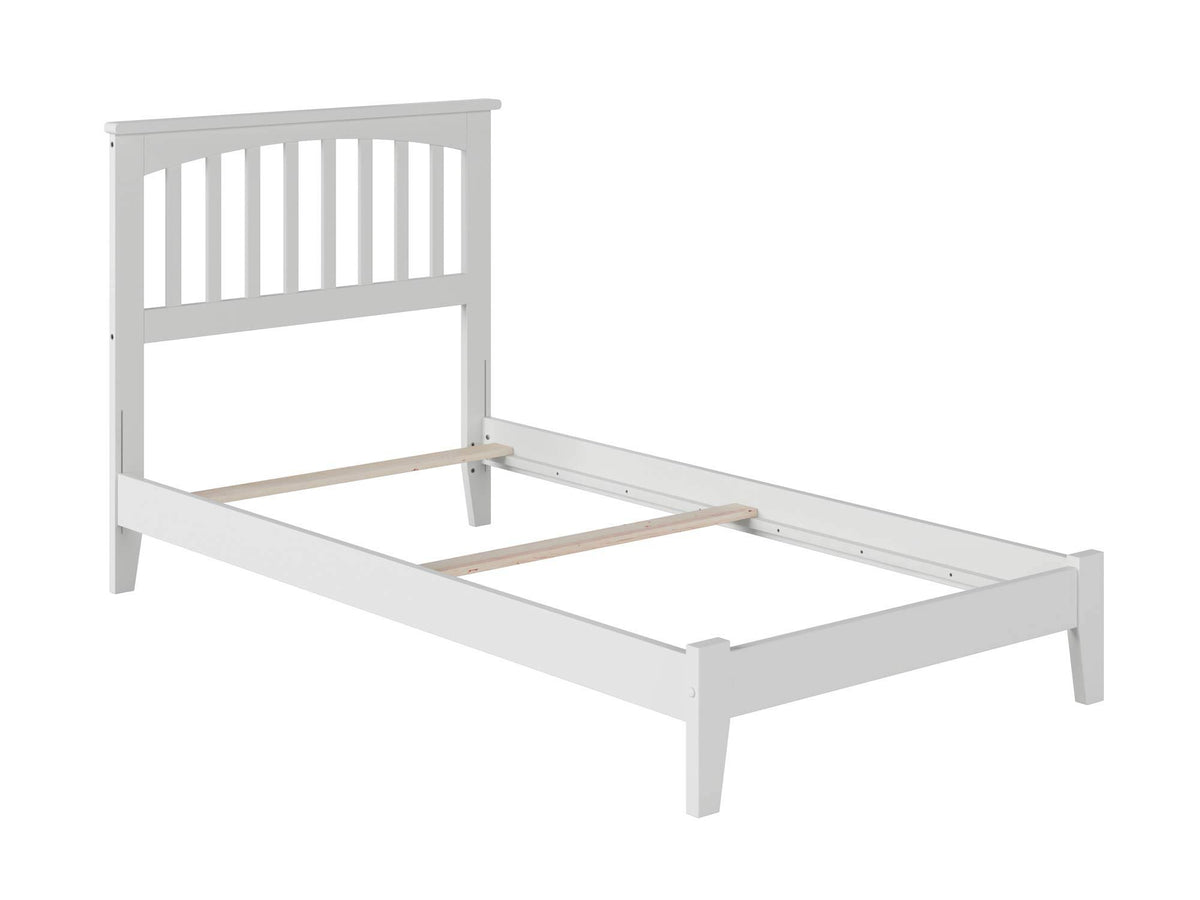 White Twin Mission Bed B765342