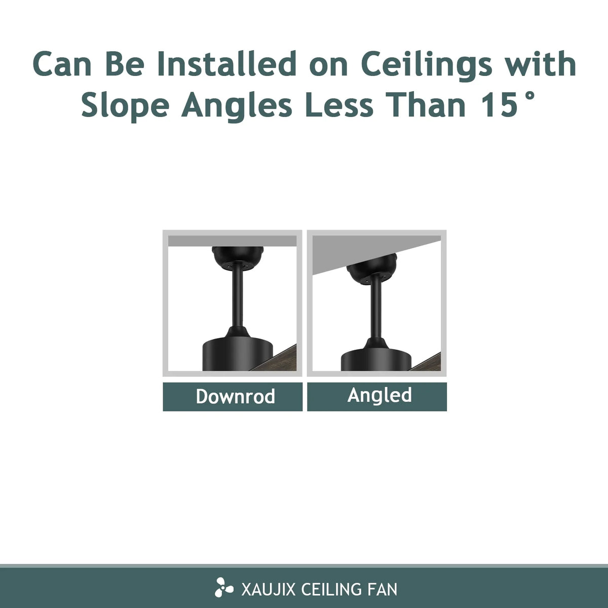 Ceiling Fan with Light and Remote Control, 52 '' 6-Speed Reversible 5 Wood Blades N97152