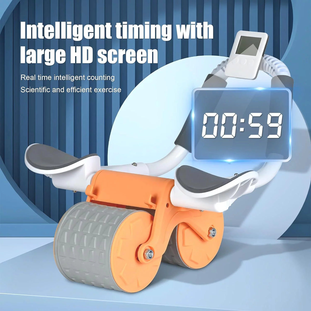 Abdominal Exercise Roller with Timer W333