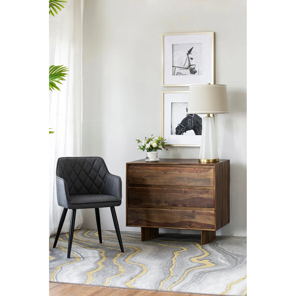 Gray Wooden Dining Chairs, 2ct J95986