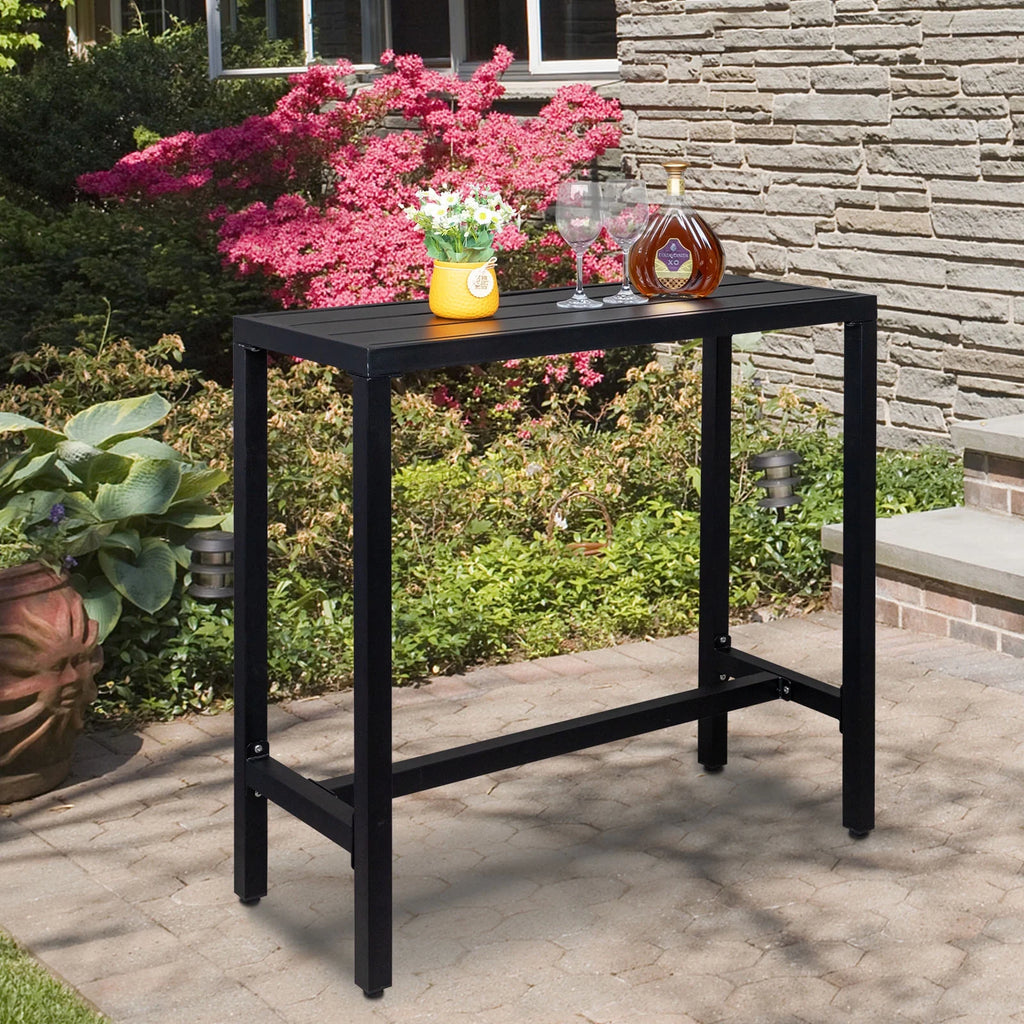 Black Iron Adjustable Bar Table S477692