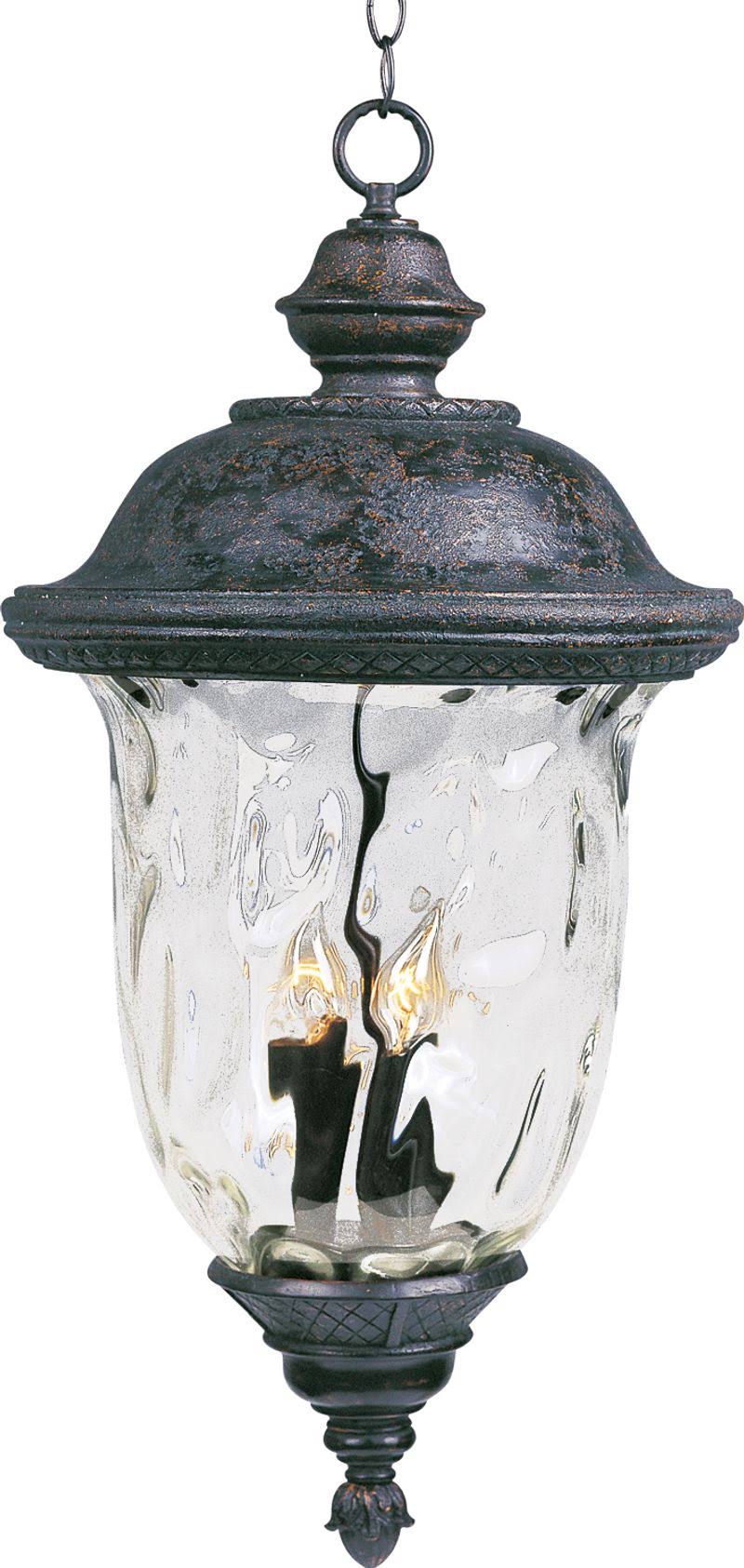 Bronze 3-Light Outdoor Hanging Lantern B174770