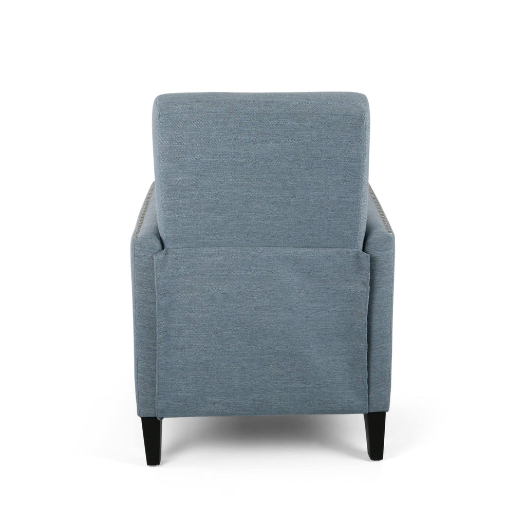 Light Blush Fabric Push Back Recliner U726