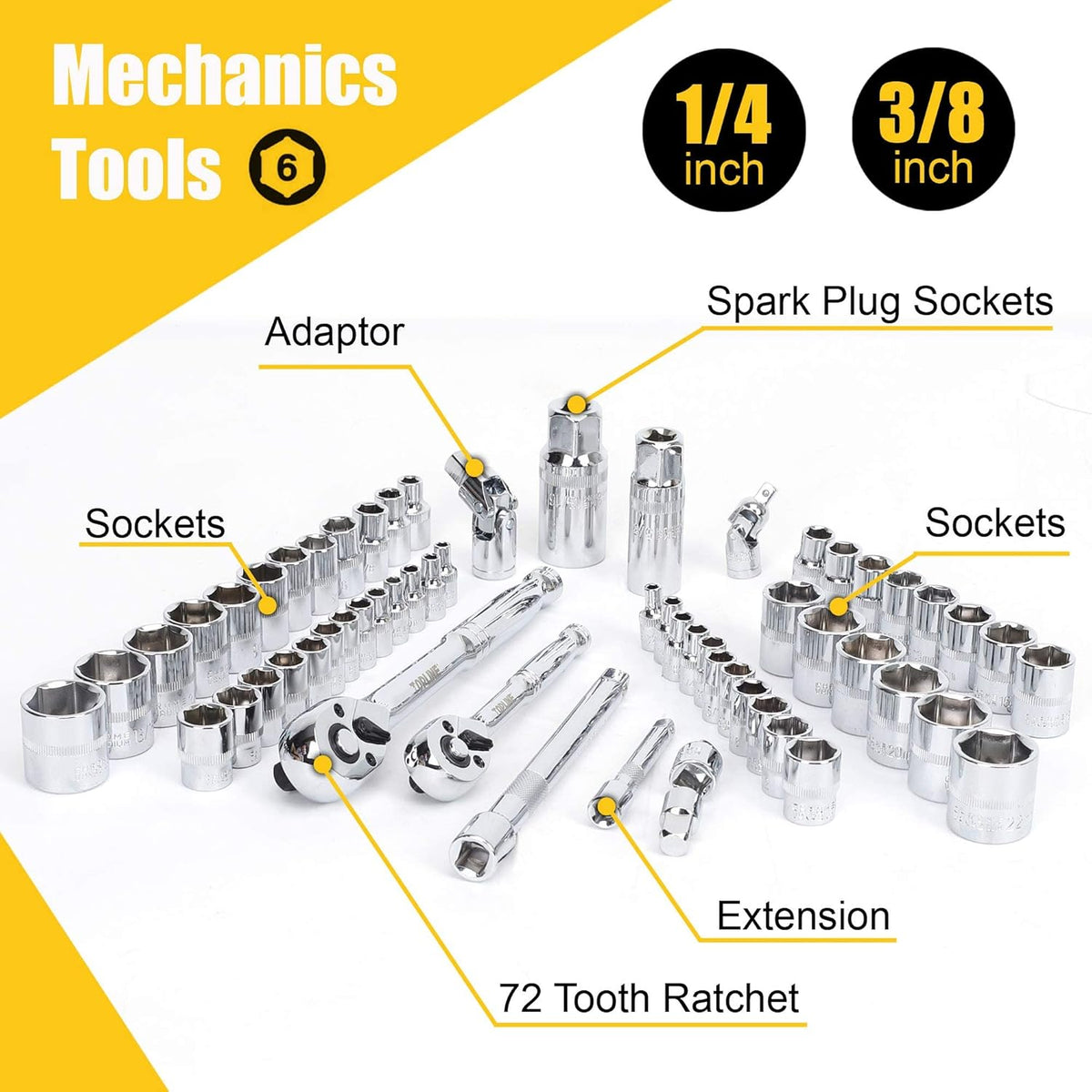 467-Piece Heavy Duty Home Tool Set with 16-Inch Tool Bag Y118360