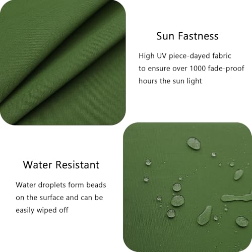 Outdoor Chair Cushions Set of 2 with Ties Water Repellant Fade Resistant I643341