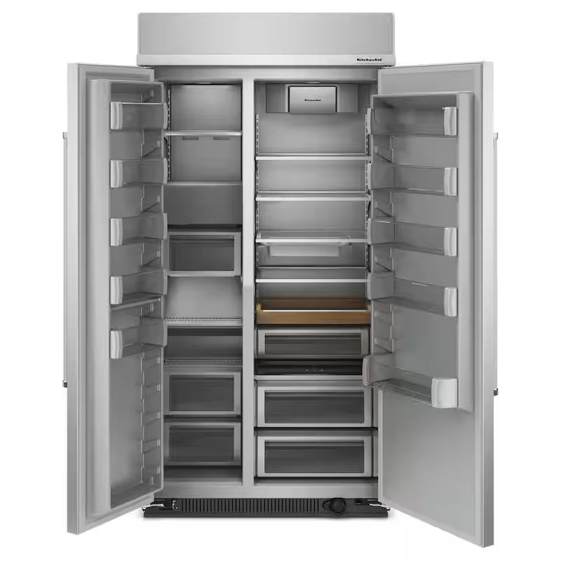 42 in. 25.5 cu. ft. Side-by-Side Refrigerator in Stainless Steel T89701