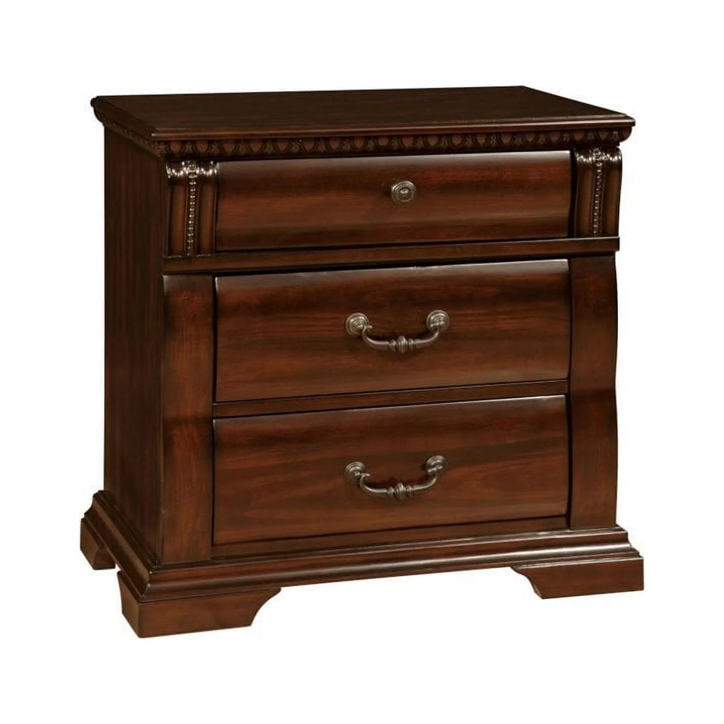 3 Drawer Cherry Nightstand M819