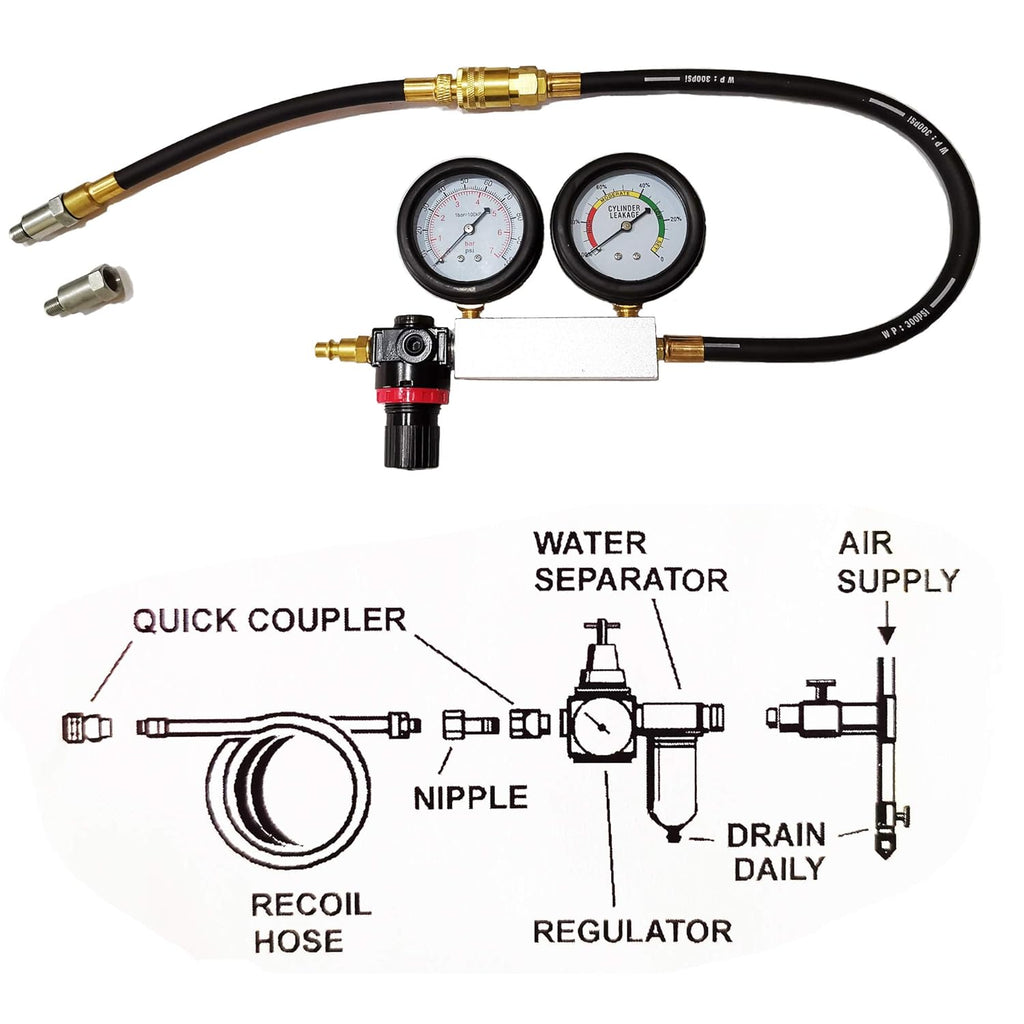 Engine Cylinder Leak Tester Gauges Set Z192