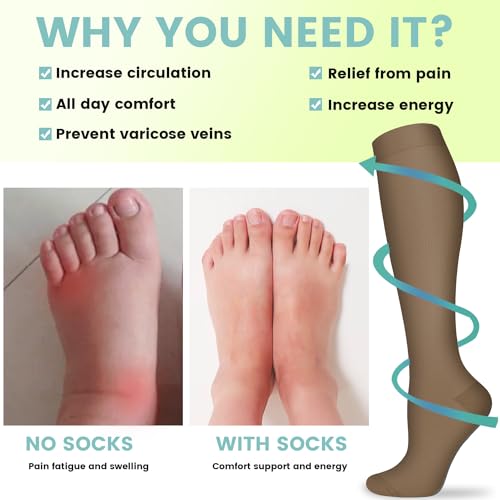 Copper Compression Socks 15-20 mmHg K79755
