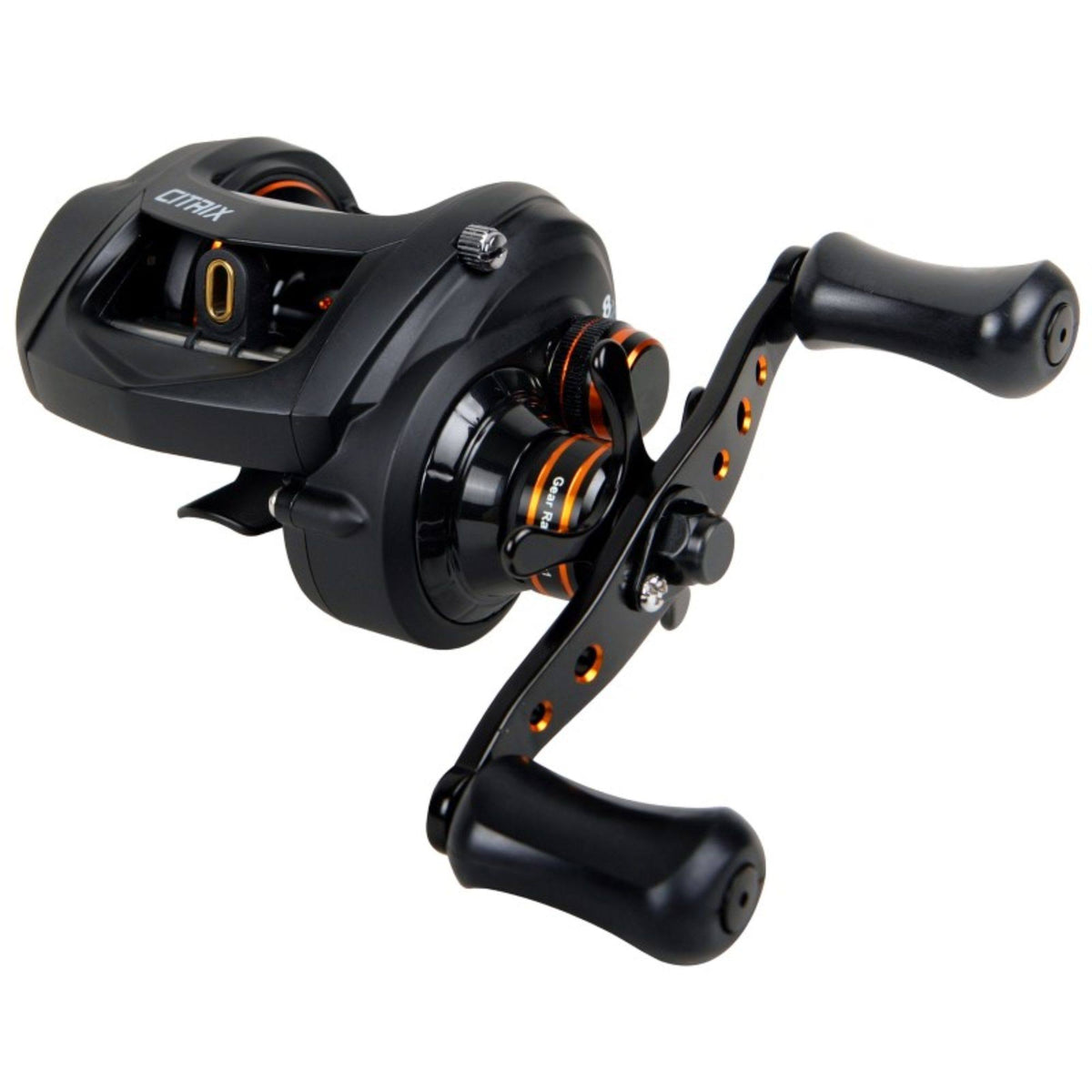 Black and Orange Baitcast Reel H318