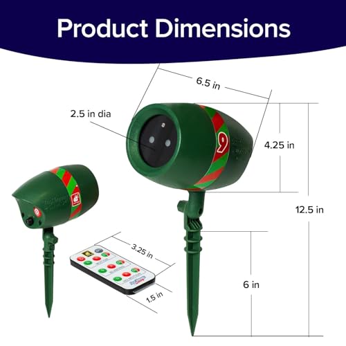 2 Pack Outdoor Christmas Laser Projector with Remote C4158