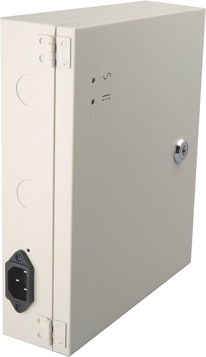 18 Channel DC12V 20 Amp Reset Fuse CCTV DC Distributed Power Box with AC Plug and Lock Y2669