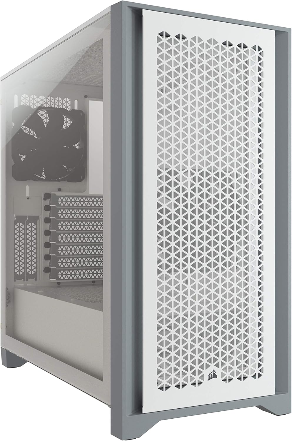 White Tempered Glass Mid-Tower ATX PC Case Z3190