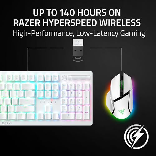 Black Wireless Gaming Mouse with HyperScroll Tilt Wheel W7467