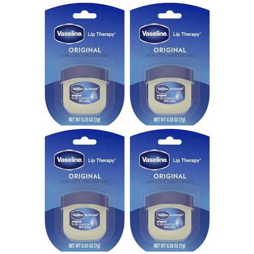 Mini Lip Balm, Petroleum Jelly, 0.25 Oz (Pack of 4) I15761