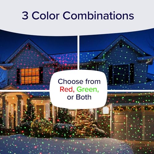 2 Pack Outdoor Christmas Laser Projector with Remote C4158
