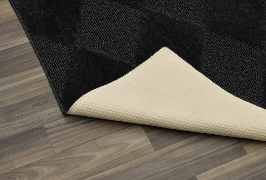 Black 7 ft. 6 in. x 9 ft. 6 in. Large Area Rug R2987