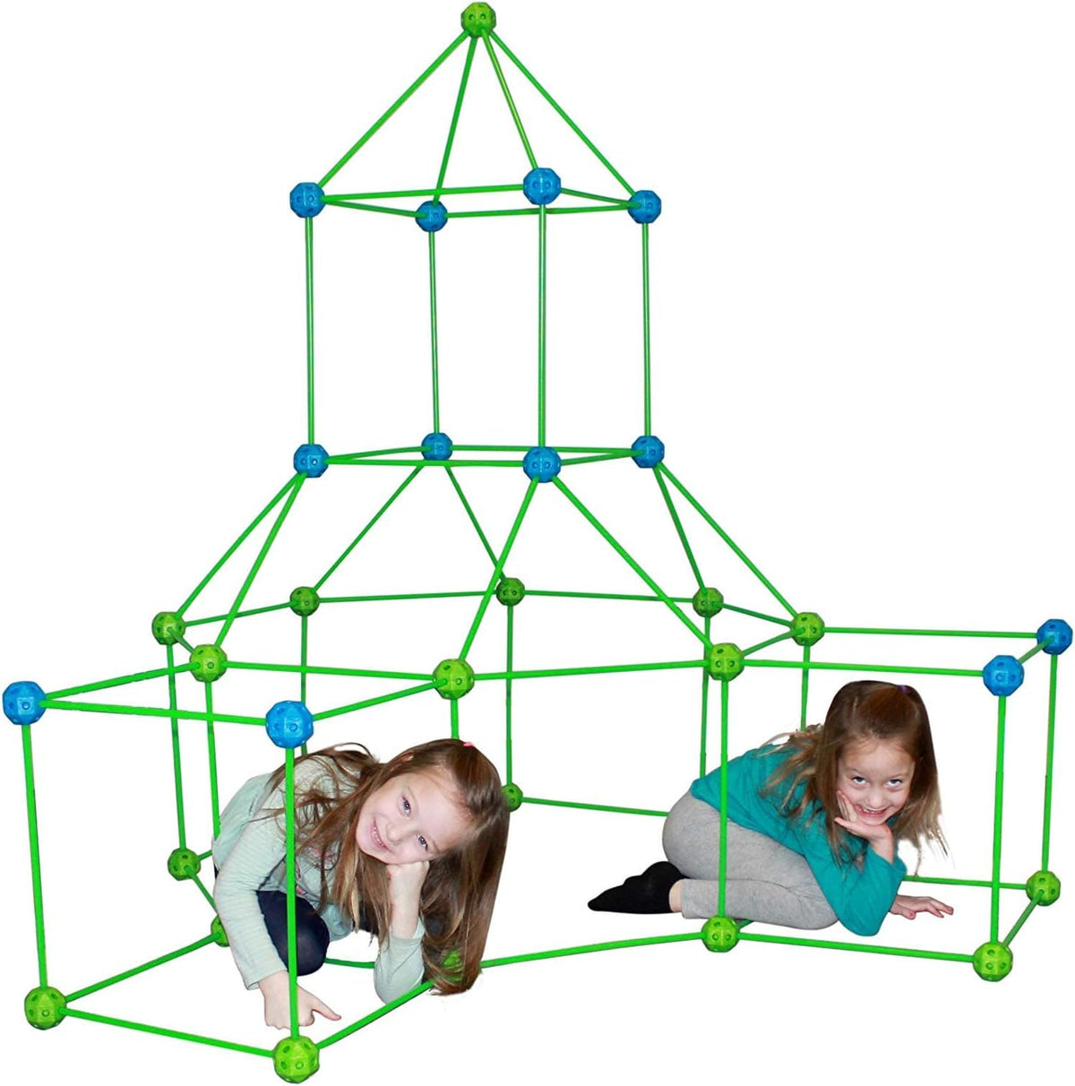 154 Pc Fort Building Kit with Colored Sheets Q64808