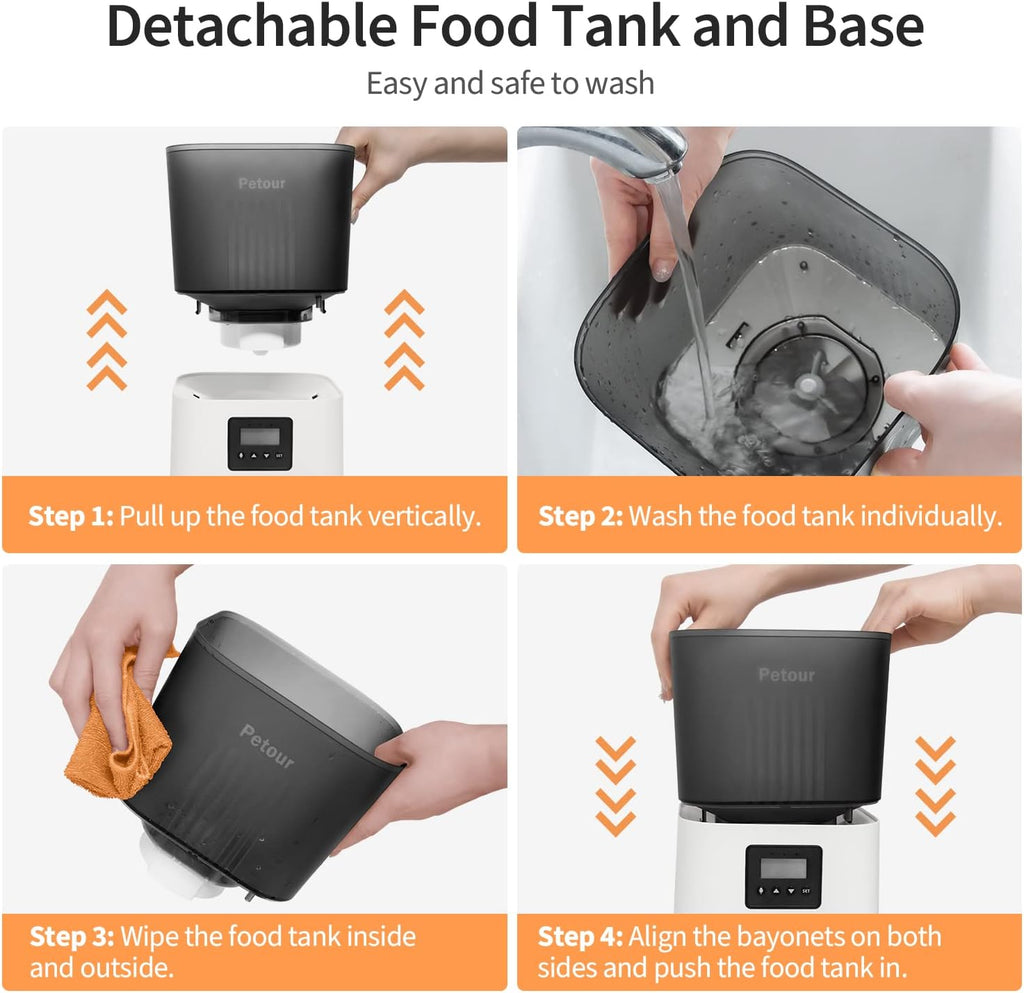 Automatic Cat Feeder with Stainless Steel Bowl Z118