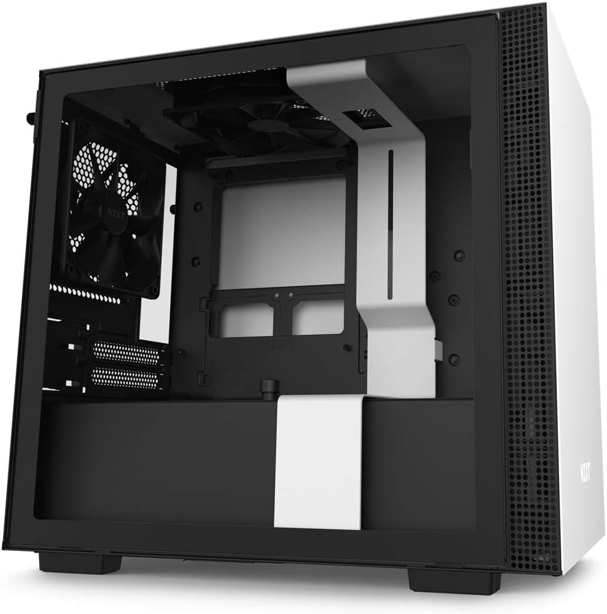 Black Mini-ITX PC Gaming Case with Tempered Glass Side Panel M962