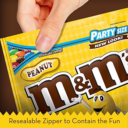 M&M's Peanut Candy, 19.2 Ounce (4 Bags) Z70146