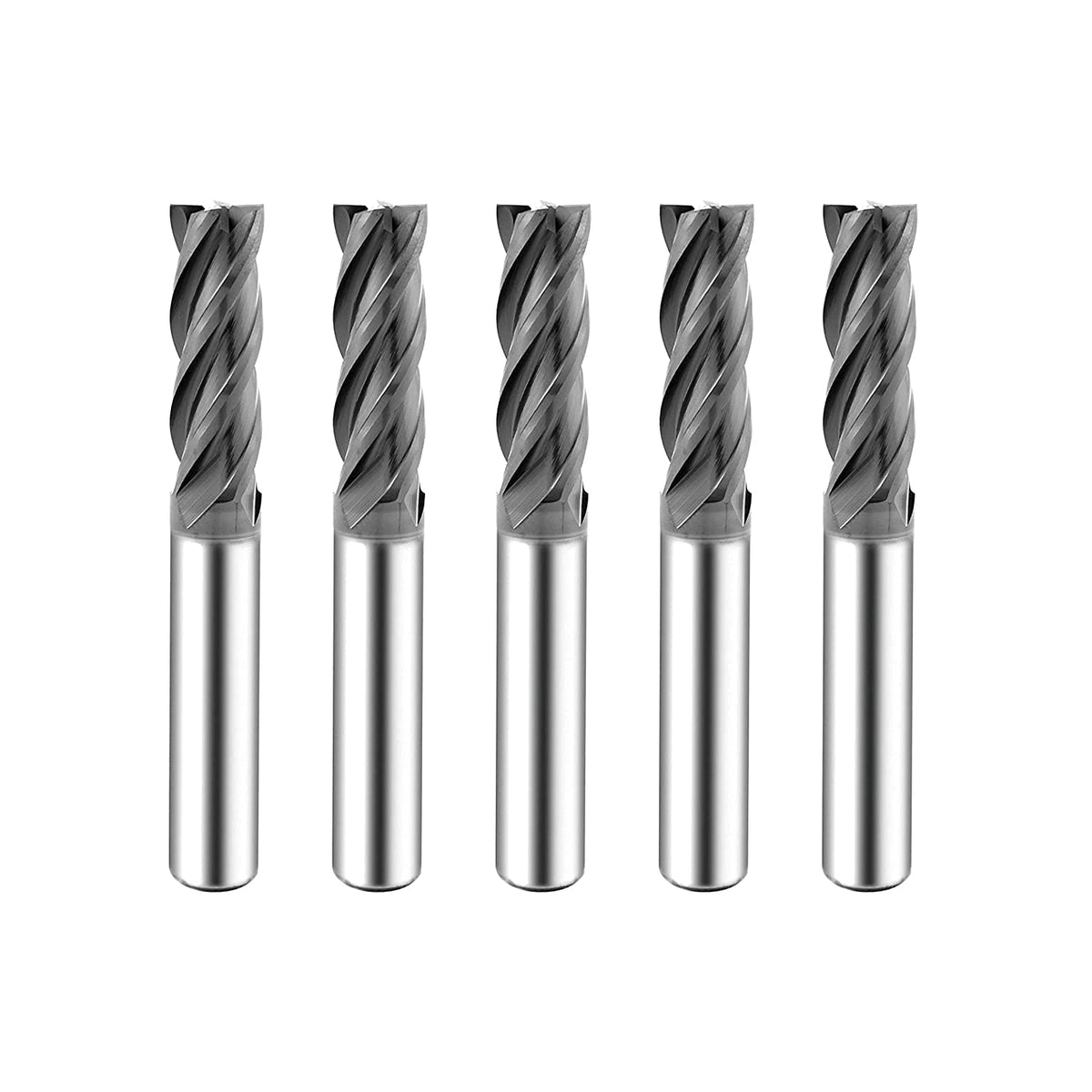 Carbide Square End Mill 4 Flute 5/16 5 Pieces X592869