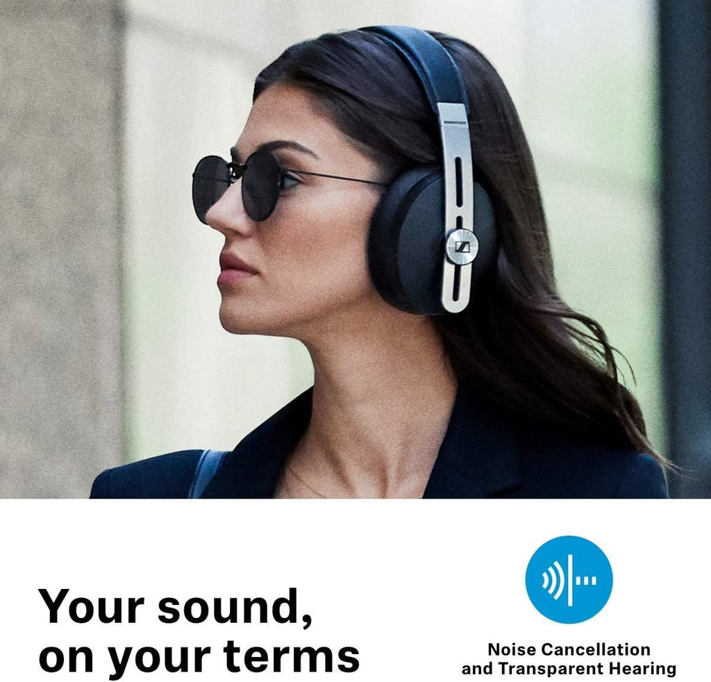 Wireless Noise Cancelling Headphones Black Q555