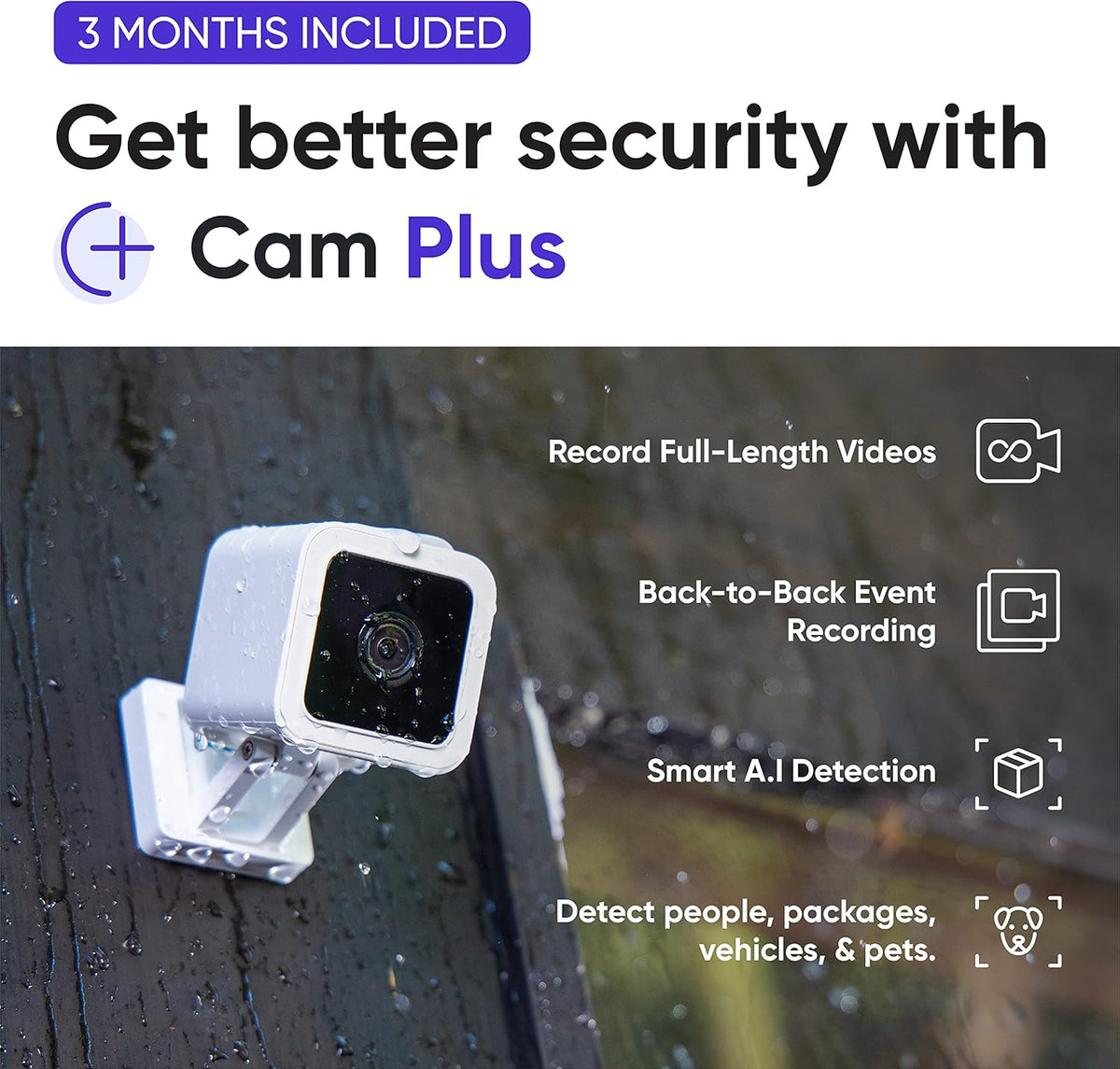 1080p HD Indoor/Outdoor Video Camera with Color Night Viewing and 2-Way Audio O806