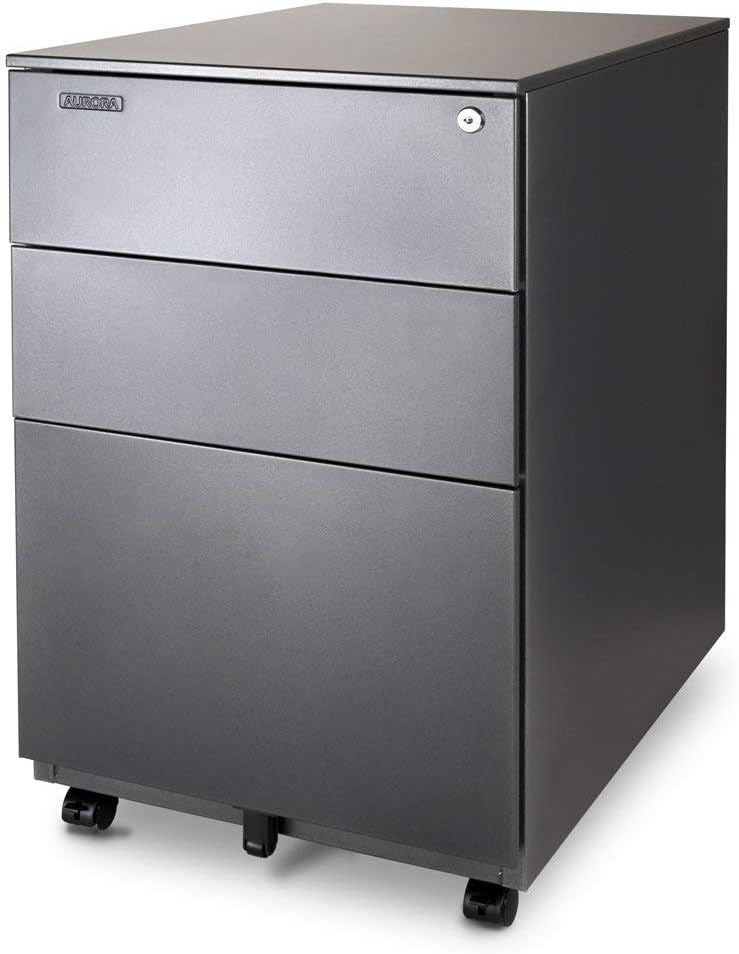White 2-Drawer Metal File Cabinet with Lock X6489