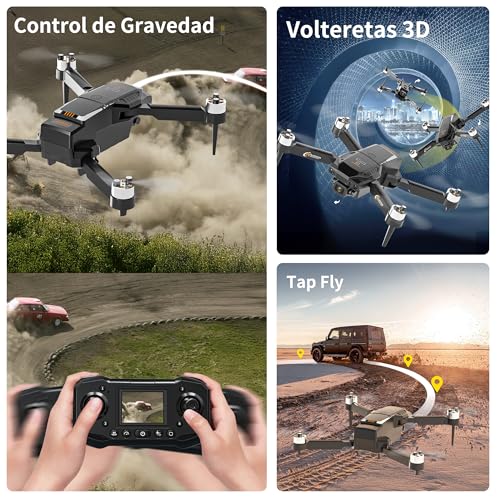 Drone with 2.4" Screen, Brushless Motor FPV Drone with Camera, 8GB SD Card D78075