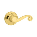 Bright Brass Left Hand Double Cylinder Handleset Trim C387