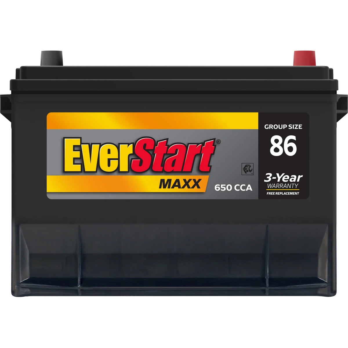 Group Size 86 12 Volt 630 CCA Lead Acid Automotive Battery I616