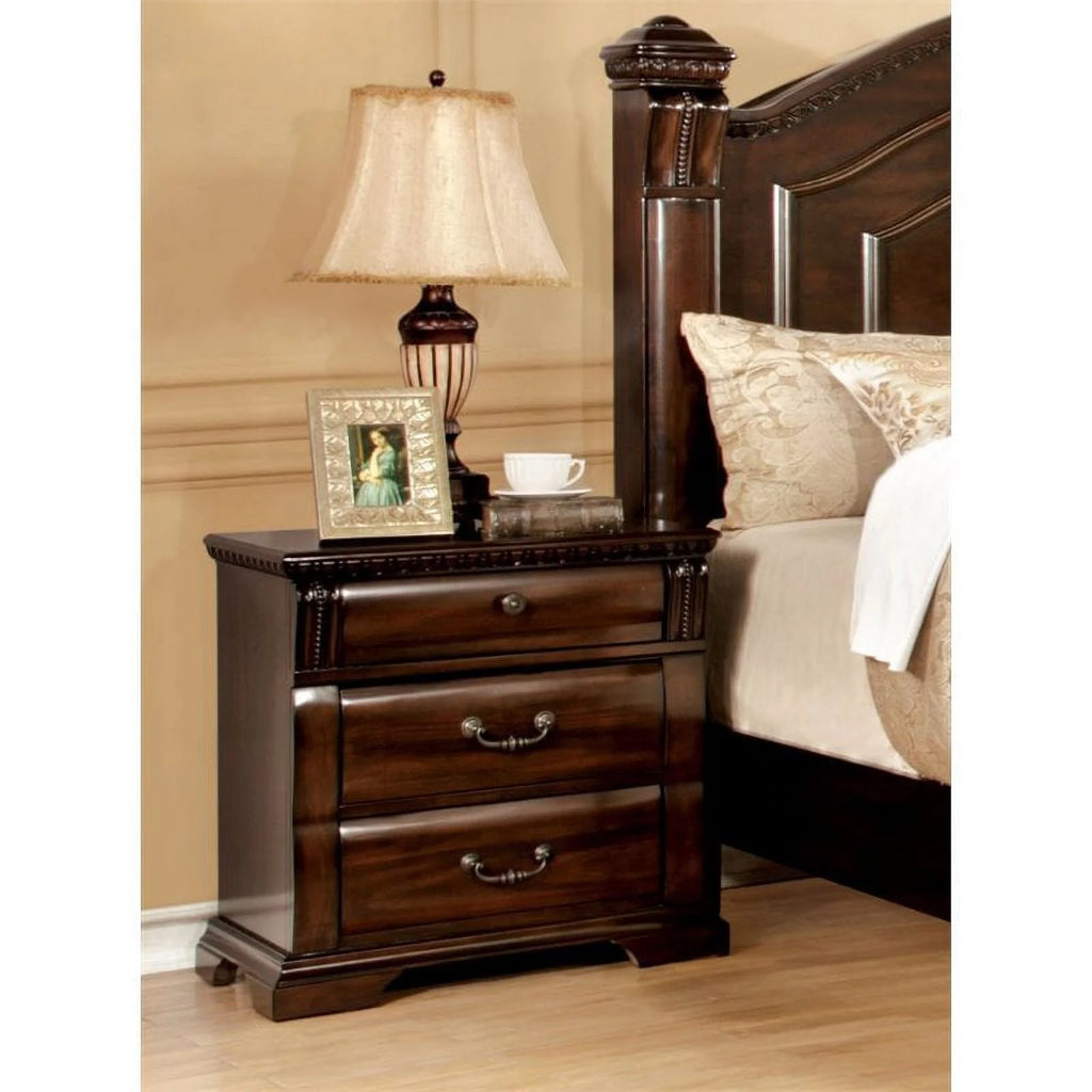 3 Drawer Cherry Nightstand M819