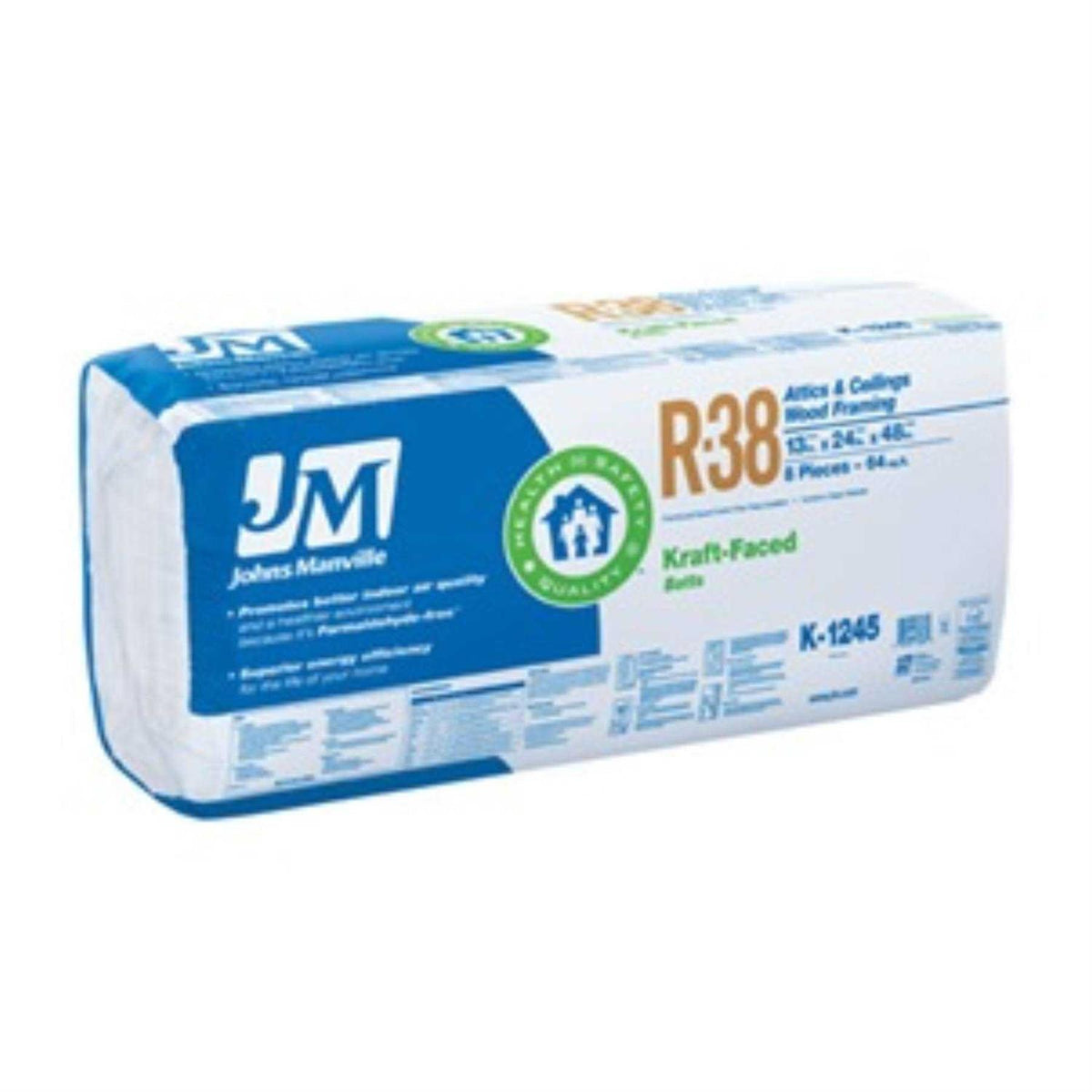 R38 Kraft Batt Fiberglass Insulation 64 Sq. Ft. A4473