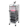8 Drawer Storage Bin Organizer Cart K198993