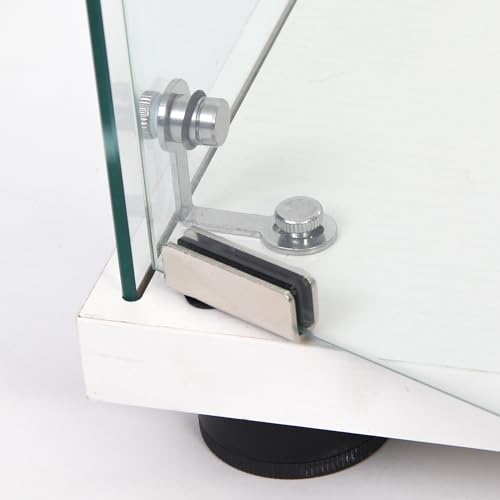 White 3 Shelves Glass Display Cabinet U15844
