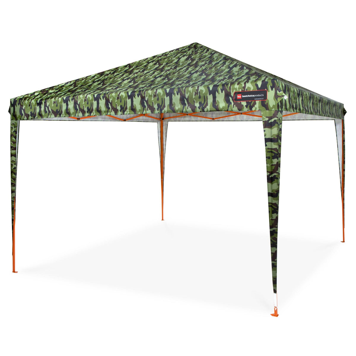 10x10ft Adjustable Pop Up Canopy Tent with Carrying Bag D72730