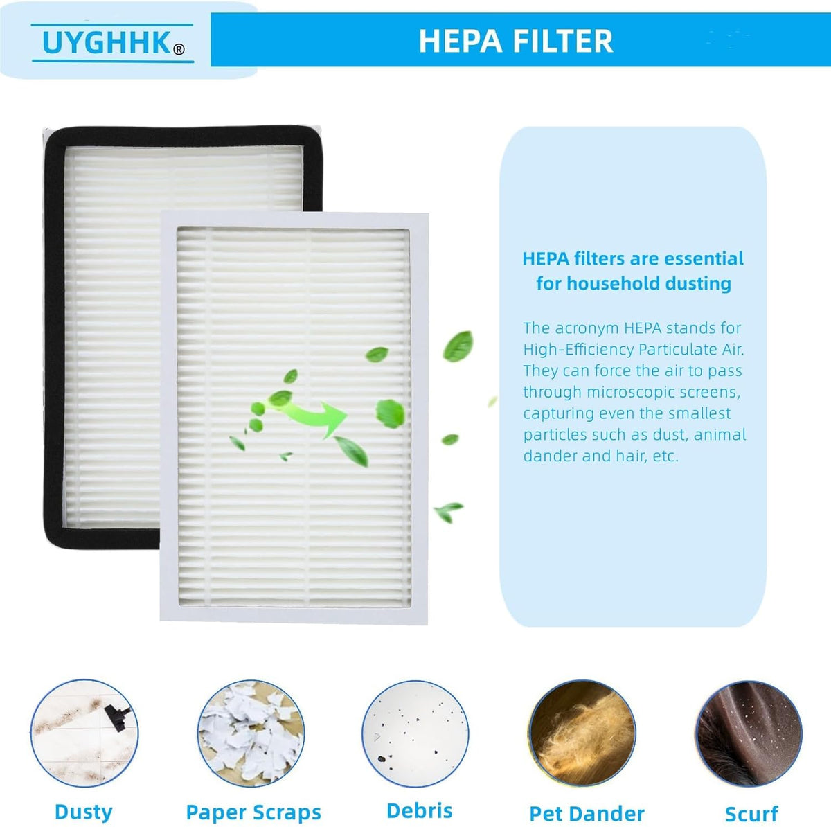 HEPA Media Filter Replacement (Pack of 5) D272646