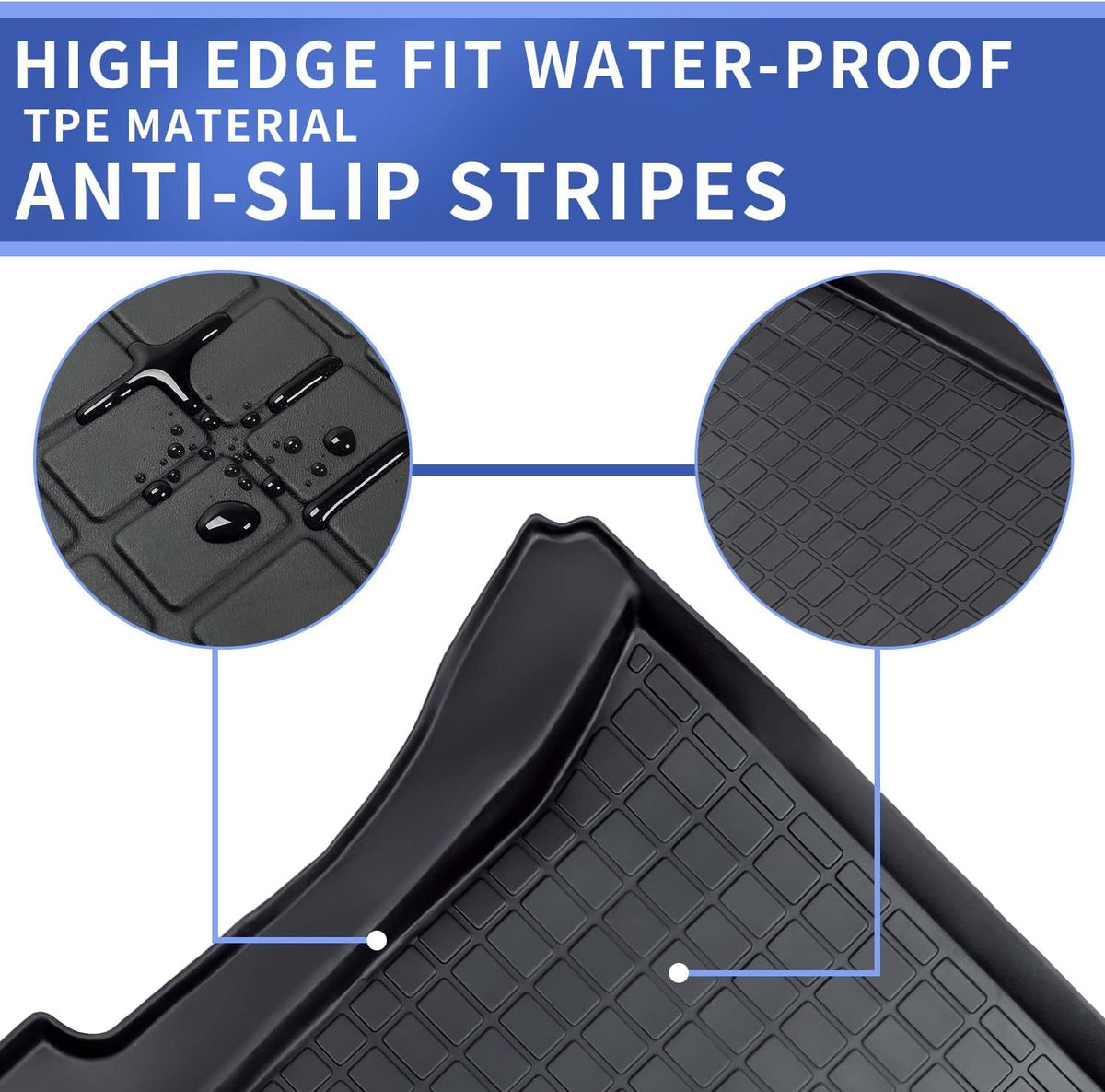 Trunk Mat Cargo Liner 3PCS TPE Z5871