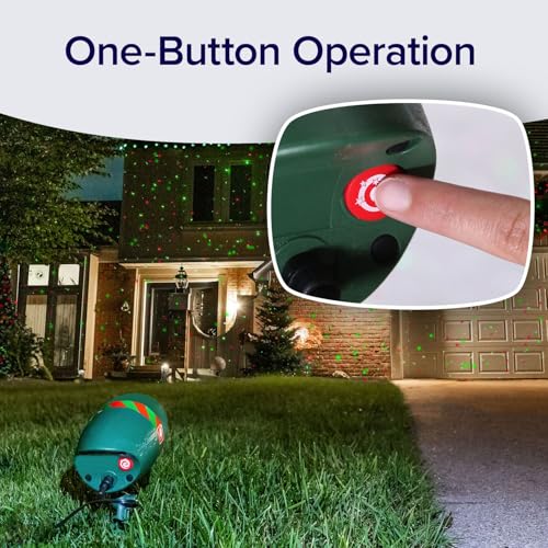 2 Pack Outdoor Christmas Laser Projector with Remote C4158
