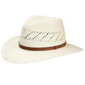 Vented Straw Fedora Hat H65380