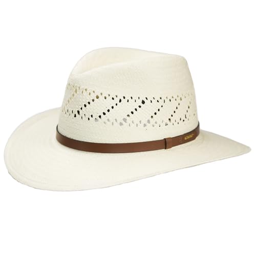 Vented Straw Fedora Hat H65380
