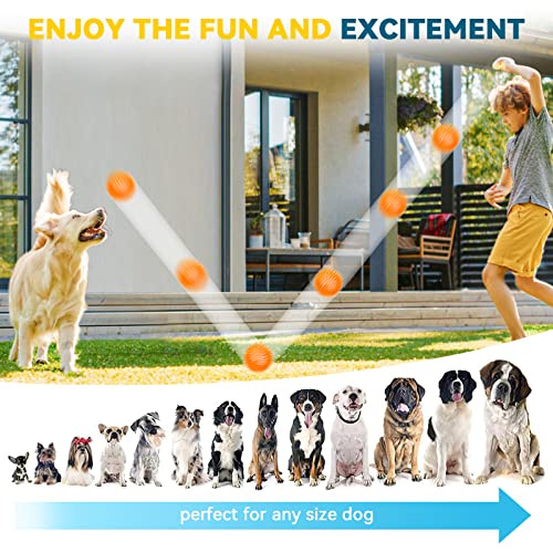 4.5'' Squeaky Dog Toy Balls, Spiky Dog Balls, Durable Puppy Chew Toys, BPA Free Non-Toxic (Purple) L960432