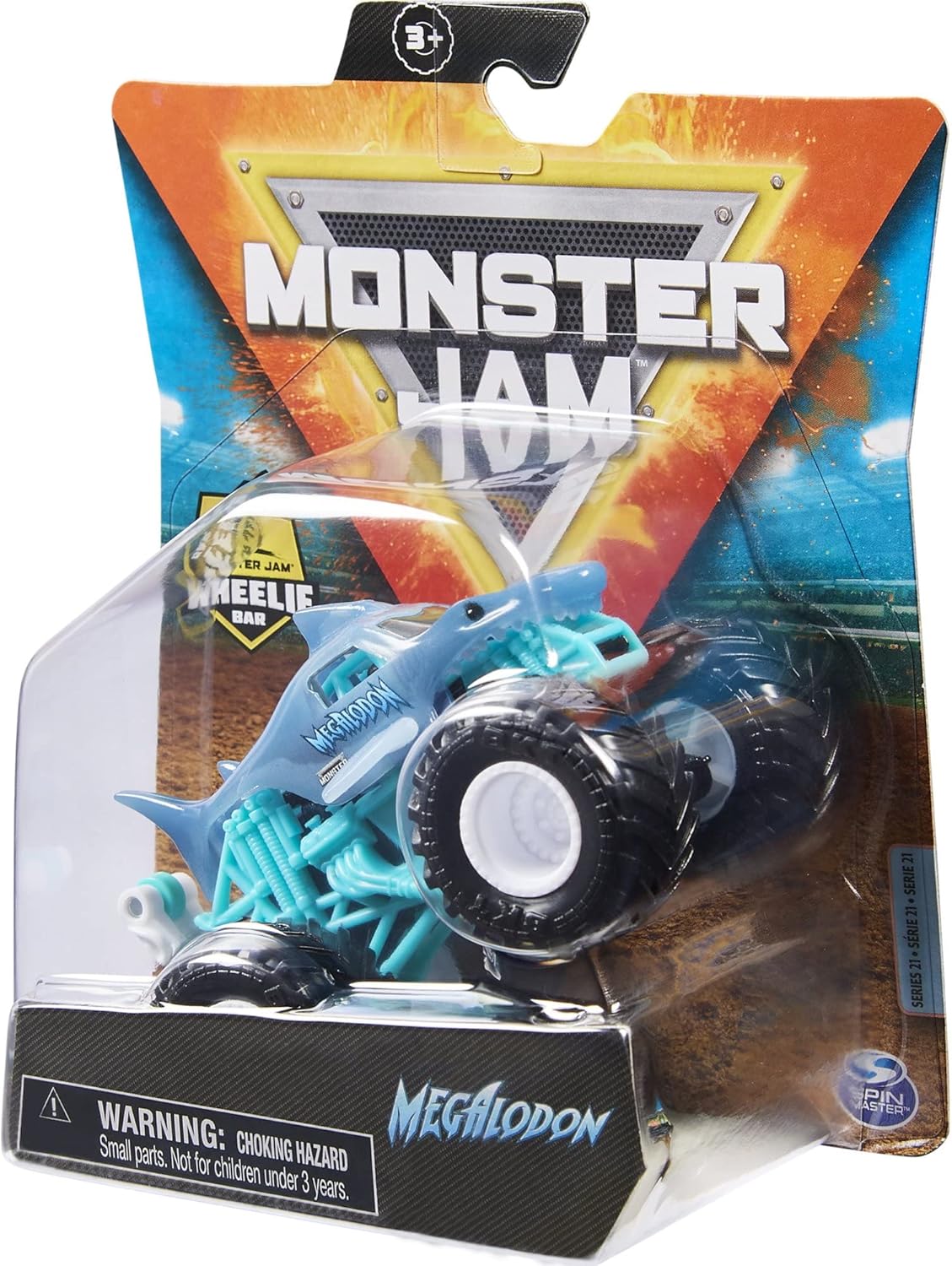 1:64 Diecast Monster Truck with Wheelie Bar D80705