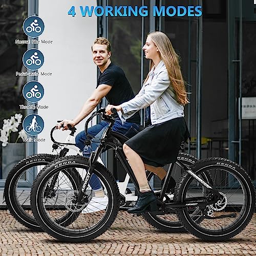 1000W BAFANG Motor 48V 15Ah LG Battery 26" x4.0 Fat Tire Electric Bicycle with Hydraulic Disc Brakes M7727