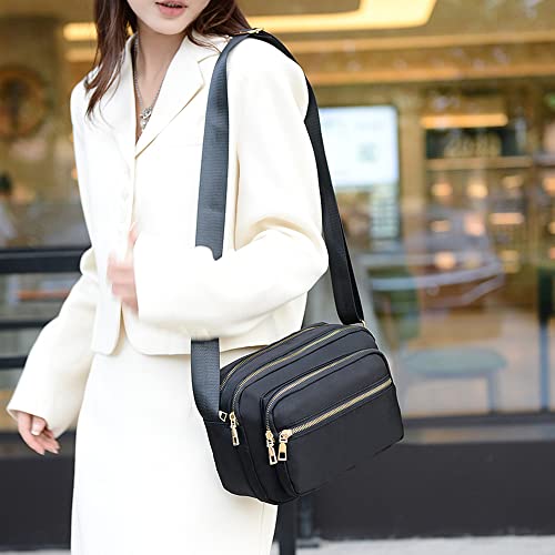 Black Nylon Crossbody Bag T776501