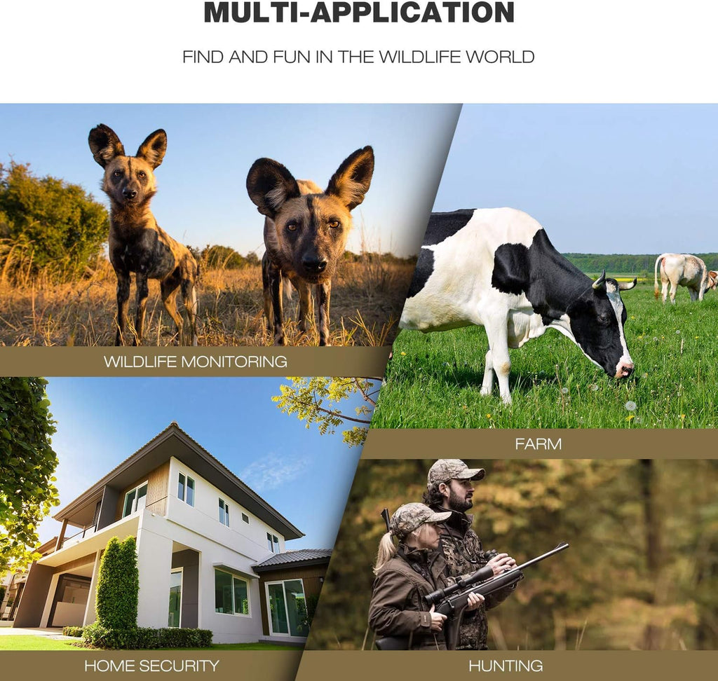 4K 30MP Trail Camera with Night Vision 120° Wide Angle IP66 Waterproof N857200