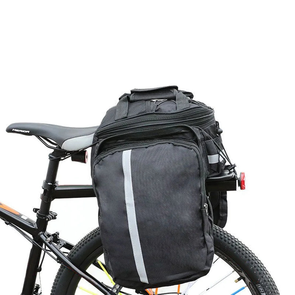 Bicycle Rear Rack Trunk Storage Bag with Reflective Strap T504